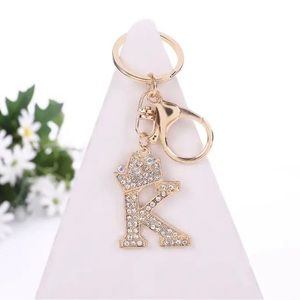 Keychain Letter K With Crown
